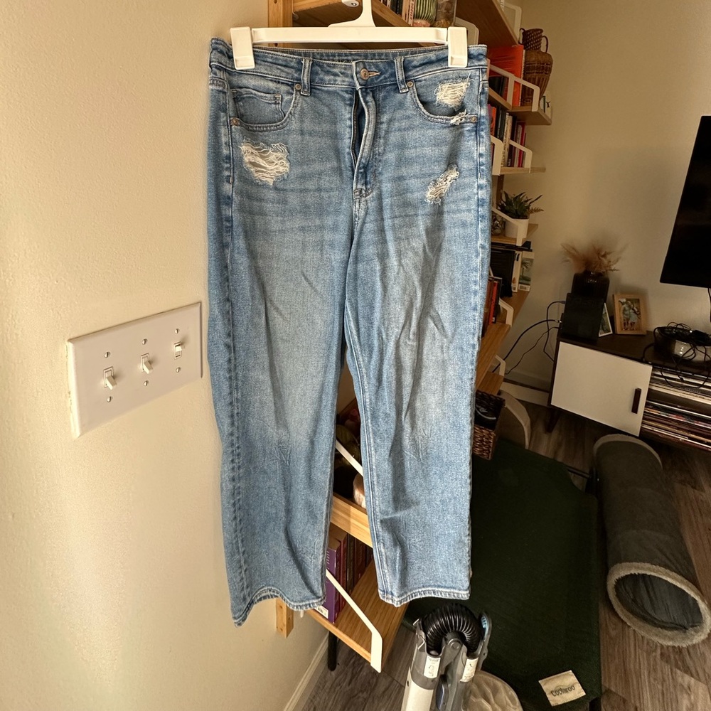 American eagle boyfriend jeans, stretchy